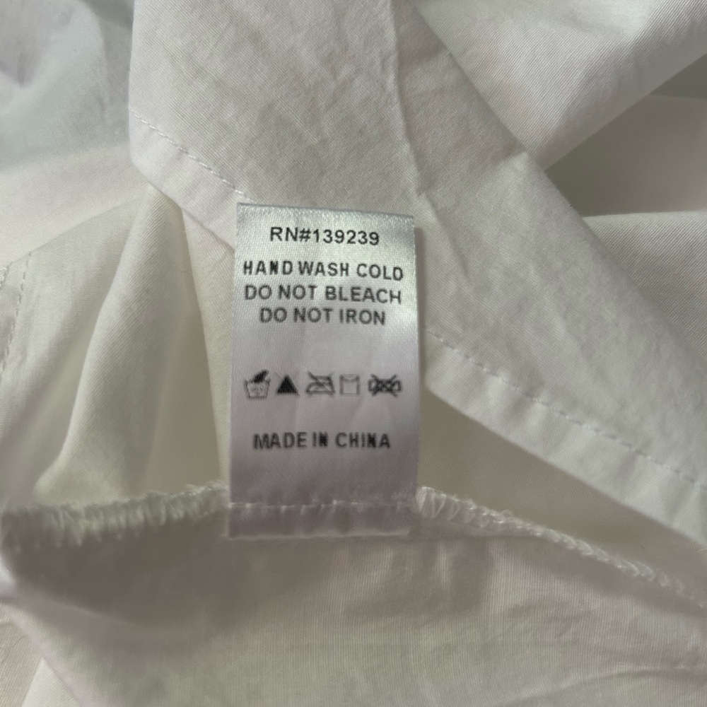 Tuckernuck Royal shirt dress , white, Size M/L - Picture 7 of 8